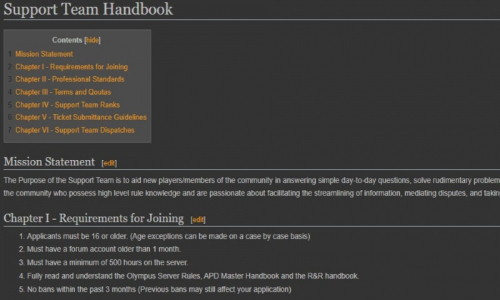 Support Team Handbook