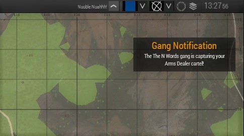 The notification you'll receive if a gang begins capturing your gang's cartel.