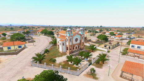 A view of the Orthodox church in Athira