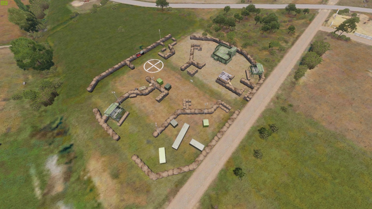 The birds-eye-view of the gang base.