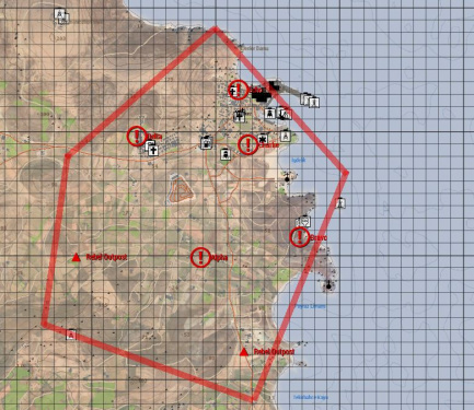 The Merkez Bay conquest map.