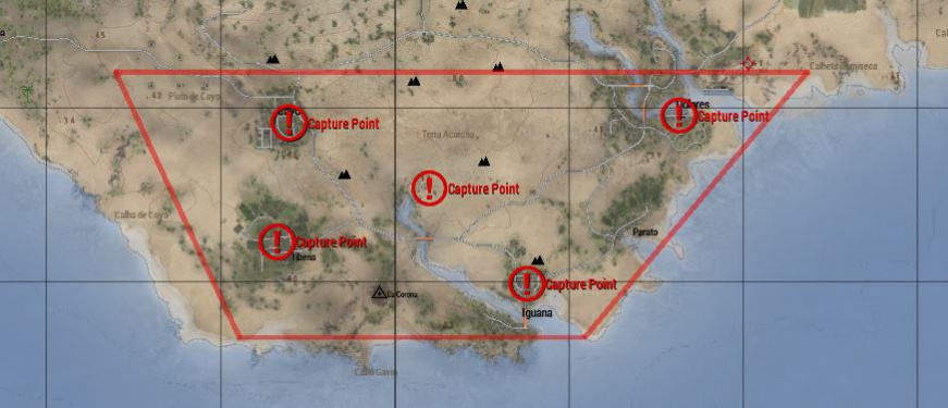 The South Shore conquest map.