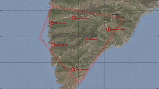 The Girna Gunfight conquest map.