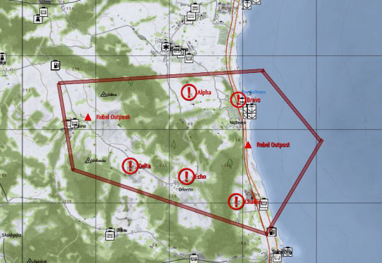 The Berezhino Bloodbath conquest map.