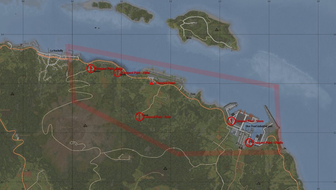 The La Rochelle Airport conquest map.