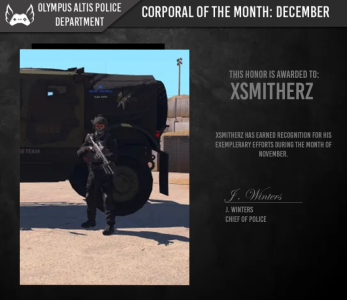 Corporal of the Month