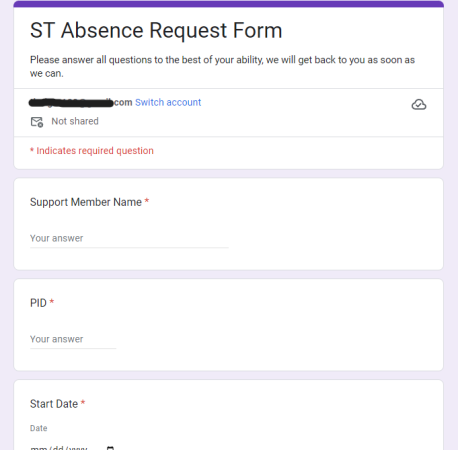 Absence Request