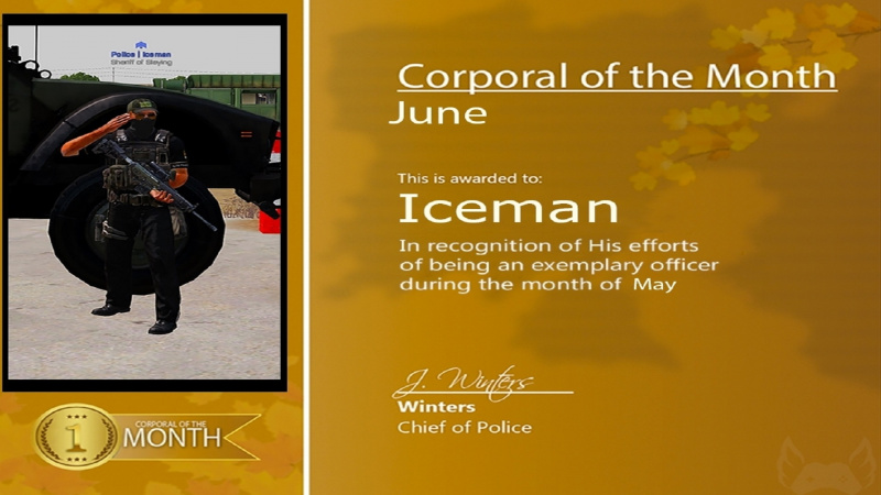 Corporal of the Month