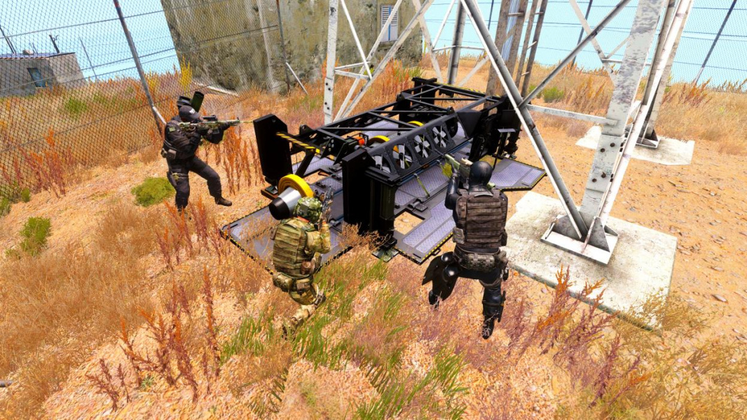 3 players starting a terror by hacking the radio tower